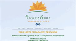 Desktop Screenshot of pousadaflordaserra.com.br