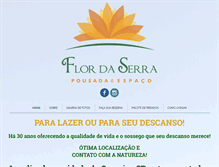 Tablet Screenshot of pousadaflordaserra.com.br